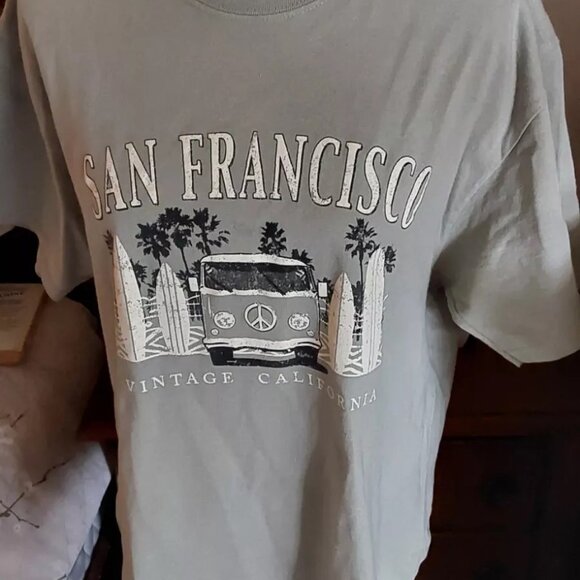 San Francisco VW Volkswagen Surf Vintage California T-shirt, size L - Picture 5 of 10